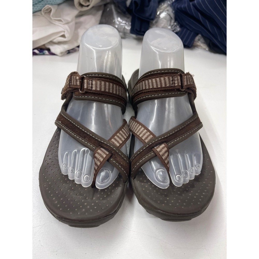 Skechers Outdoor Lifestyle Brown Strappy Toe Loop Sandals Womens 9